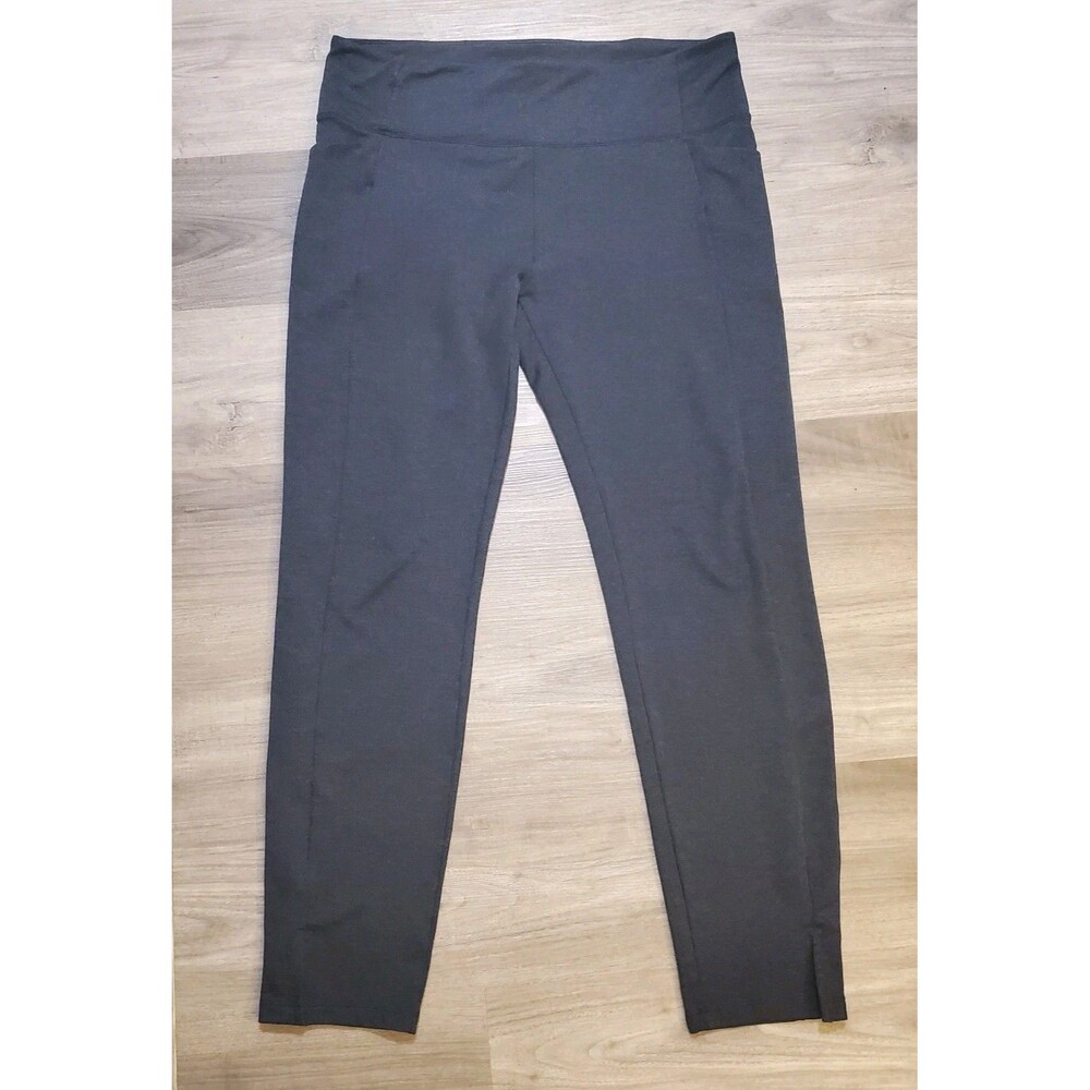 Athleta Womens XLT Herringbone Pocket Pants Leggings Blue / Black